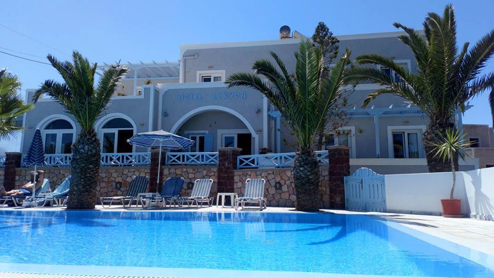 Alkyon Hotel Kamári Exterior foto